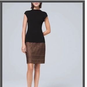 White House Black Market Laser Cut Skirt